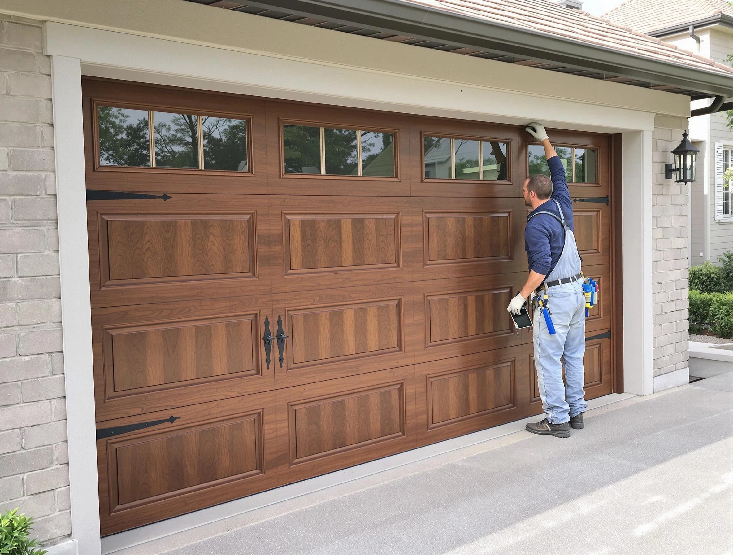 Custom garage door showcase by Thompson's Station Garage Door Repair in Thompson's Station