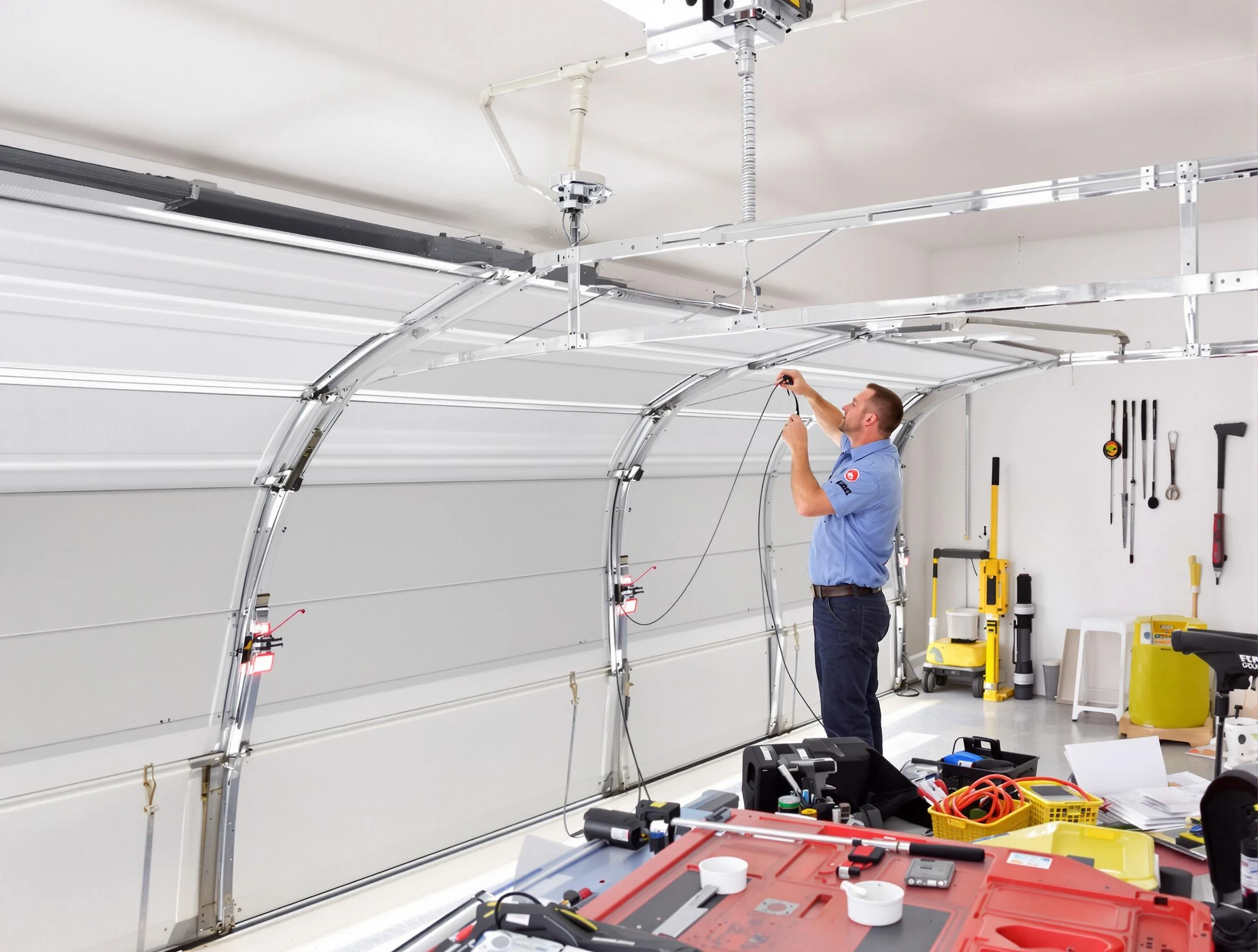 Garage door cable repair service by Thompson's Station Garage Door Repair in Thompson's Station