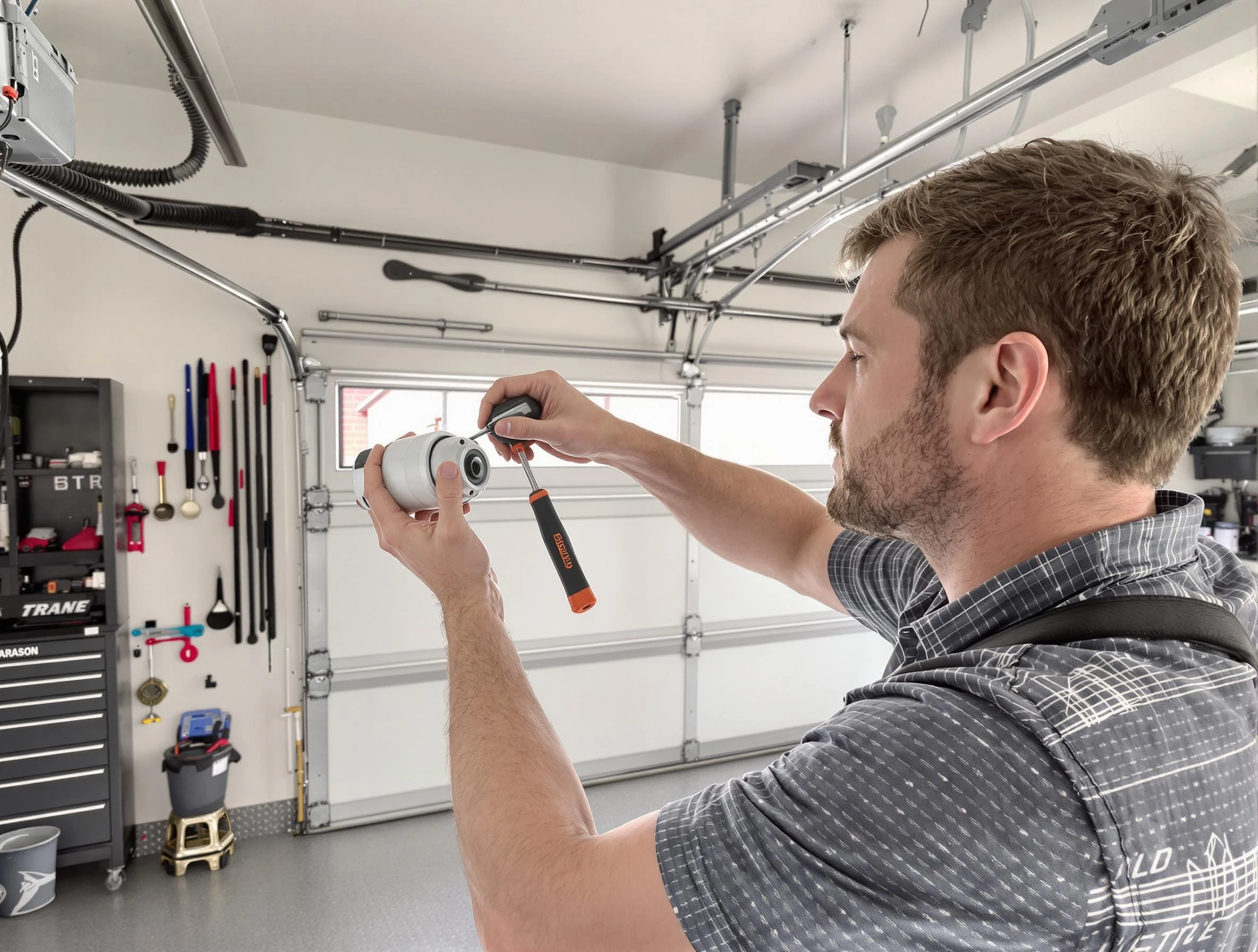 Garage door opener repair service by Thompson's Station Garage Door Repair in Thompson's Station